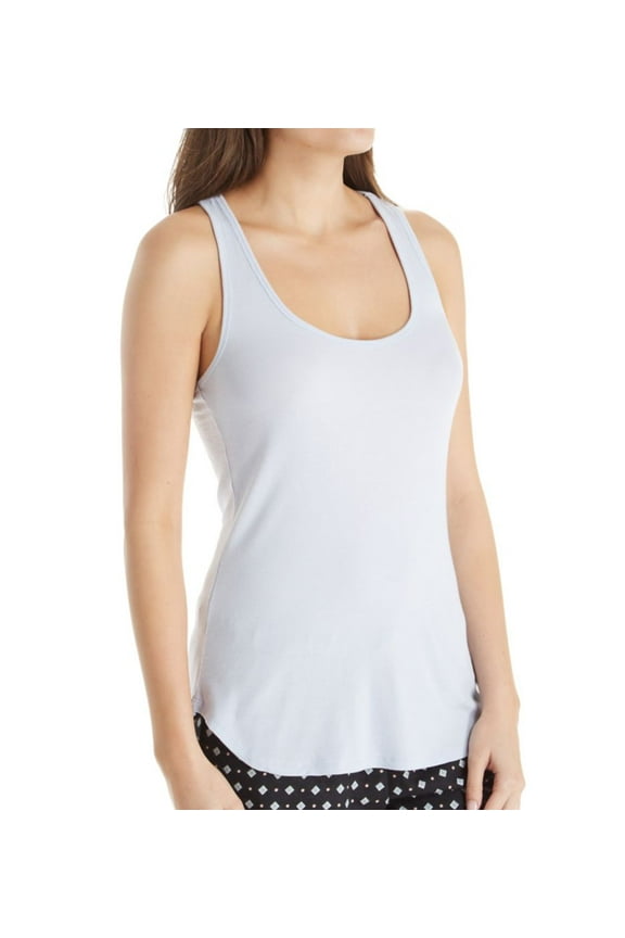Women's Maidenform MFW7001 Rib Tank (Heather Blue M)