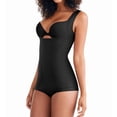thumbnail image 1 of Women's Maidenform 1856 Flexees Open Bust Wide Strap Body Shaper (Modern Black S), 1 of 4