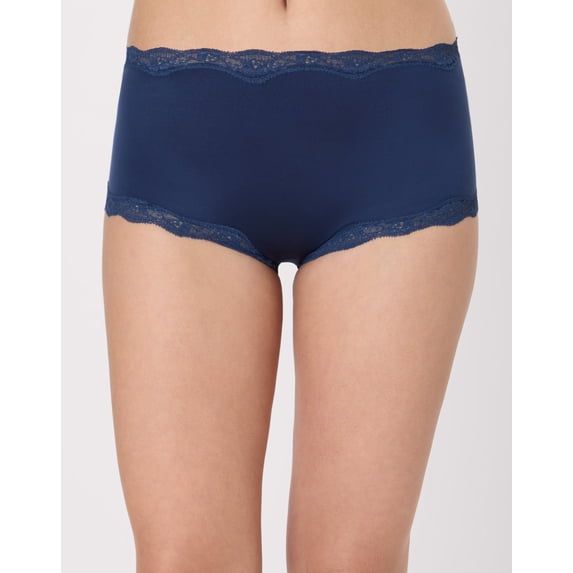 Women's Maidenform Underwear Boy Shorts, Lace Panties Navy L