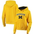 thumbnail image 1 of Women's Maize Michigan Wolverines Arch & Logo 1 Pullover Hoodie, 1 of 3