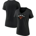 thumbnail image 1 of Women's Majestic Black Baltimore Orioles Wild Pitch V-Neck T-Shirt, 1 of 3