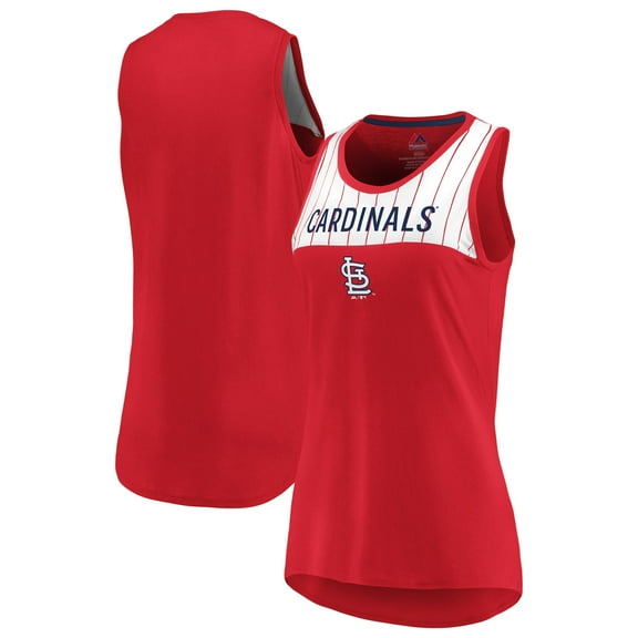 Women's Majestic Red St. Louis Cardinals Break From Tradition Tank Top