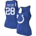 thumbnail image 1 of Women's Majestic Threads Jonathan Taylor Royal Indianapolis Colts Player Name & Number Tri-Blend Tank Top, 1 of 3