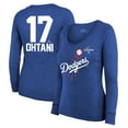 Women's Majestic Threads Shohei Ohtani Royal Los Angeles Dodgers 2024