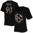 thumbnail image 1 of Women's Majestic Threads T.J. Watt Black Pittsburgh Steelers Leopard Player Name & Number T-Shirt, 1 of 3