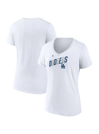 Los Angeles Dodgers Women's Plus Size Cloud V-Neck T-Shirt