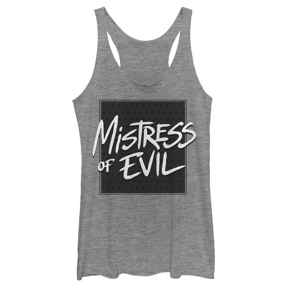 Women's Maleficent: Mistress of All Evil Painted Sign  Racerback Tank Top Gray Heather X Large