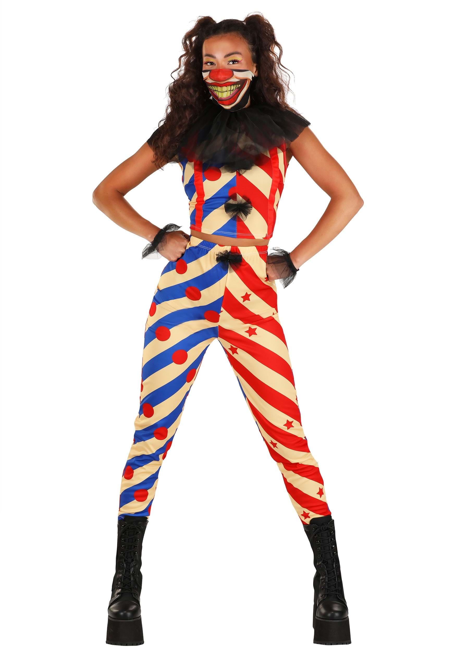 Women's Malicious Clown Costume, X-Large
