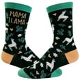 thumbnail image 1 of Women's Mama Llama Socks Funny Alpaca Mother's Day Cute Animal Novelty Footwear, 1 of 9