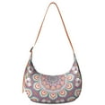 thumbnail image 1 of Women’s Mandala Shoulder Bag – Traditional Ethnic Tribal Boho Crossbody Purse Featuring Abstract Vintage Spiritual Symbolic Geometric Patterns, Lightweight Tote, 1 of 5