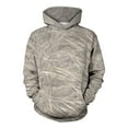 thumbnail image 1 of Women's Maple Leaf Print Camo Hooded Sweatshirt Oversized Fleece Long Sleeve Pullover Sweatshirts with Pocket, 1 of 7
