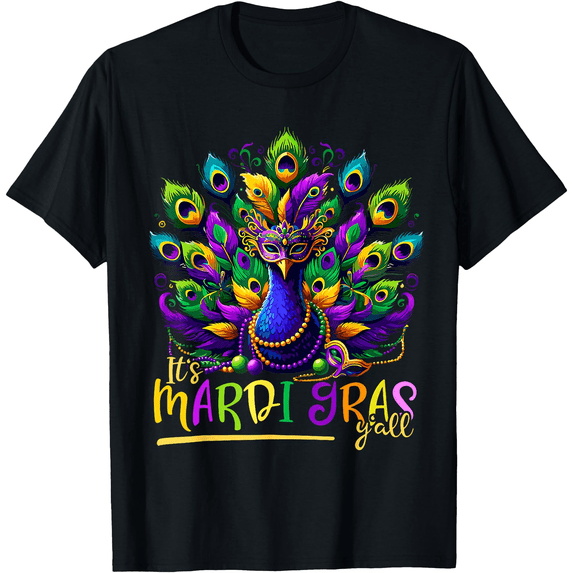 Women’s Mardi Gras Vibe T-Shirt – Colorful Festival Outfit Carnival Tee
