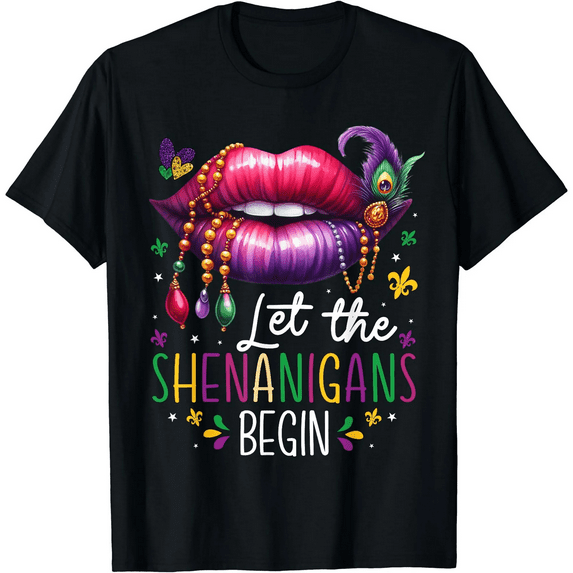 Women’s Mardi Gras Vibe T-Shirt – Colorful Festival Outfit Carnival Tee