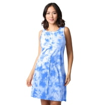 Women's Margaritaville  Blue Toronto Maple Leafs Clouds Tie-Dye Dress