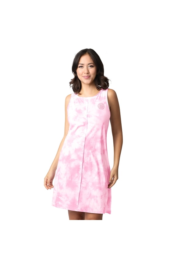 Women's Margaritaville Pink Boston Bruins Clouds Tie-Dye Dress