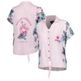 thumbnail image 1 of Women's Margaritaville Pink Dallas Cowboys Stadium Tie-Front Button-Up Shirt, 1 of 4