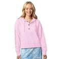 thumbnail image 1 of Women's Margaritaville Pink Kansas City Chiefs Island Dream Solid Pullover Hoodie, 1 of 1
