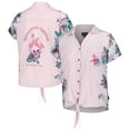 thumbnail image 1 of Women's Margaritaville Pink Minnesota Vikings Stadium Tie-Front Button-Up Shirt, 1 of 3