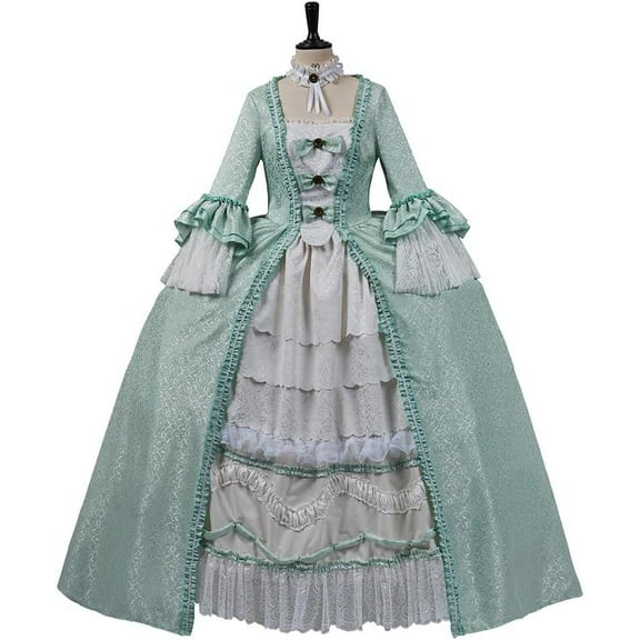 Women's Marie Antoinette Style Ball Dress 18th Century Victorian Baroque Gown Elegant Vintage Attire