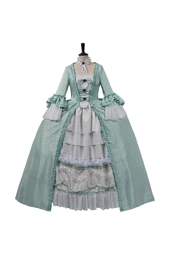 Women's Marie Antoinette Style Ball Dress 18th Century Victorian Baroque Gown Elegant Vintage Attire