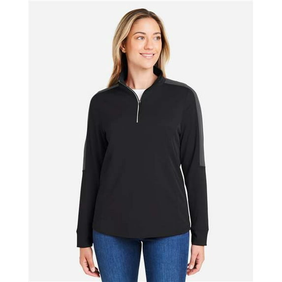 Women's Market Snag Protect Mesh Colorblock Quarter-Zip Pullover