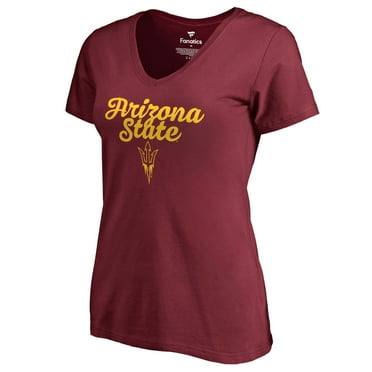 Women's Maroon Arizona State Sun Devils Freehand T-Shirt