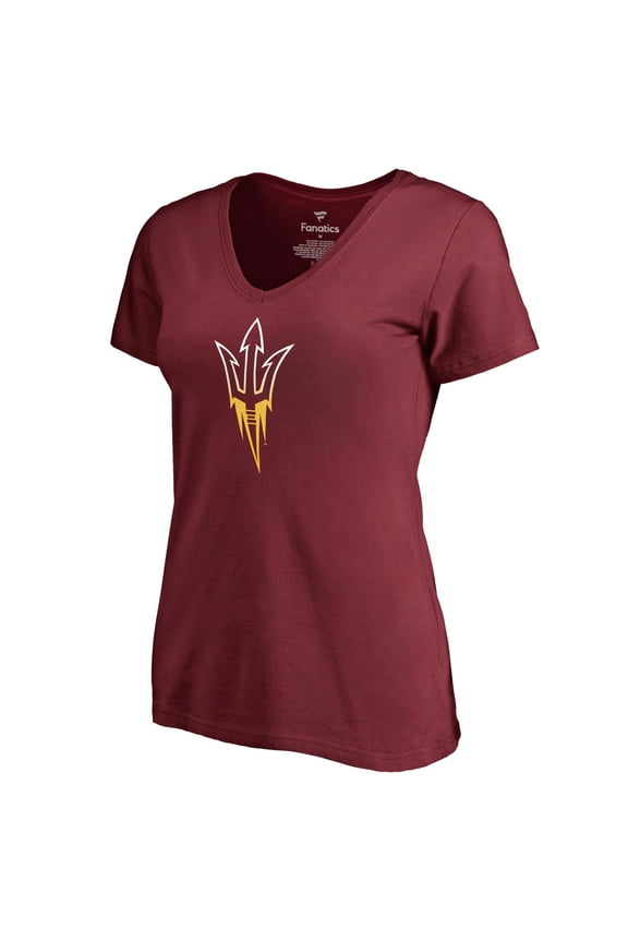 Women's Maroon Arizona State Sun Devils Gradient Logo T-Shirt