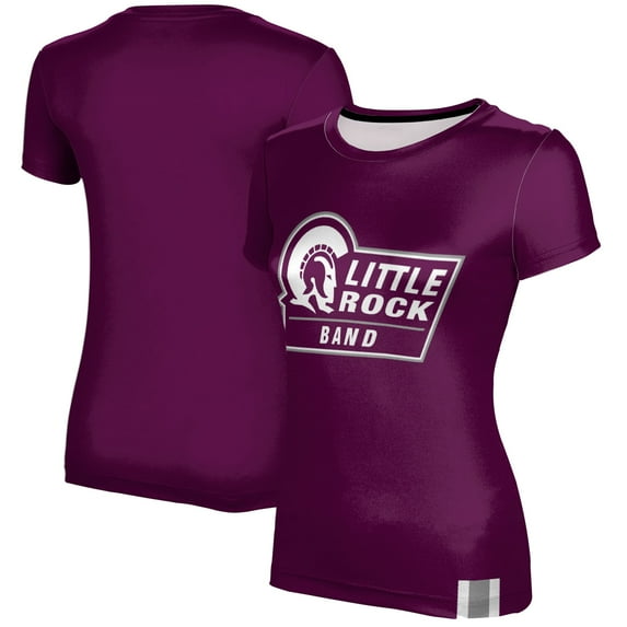Women's Maroon Arkansas Little Rock Trojans Band T-Shirt