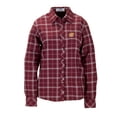 thumbnail image 1 of Women's Maroon Cent. Michigan Chippewas Brewer Flannel Button-Down Long Sleeve Shirt, 1 of 1