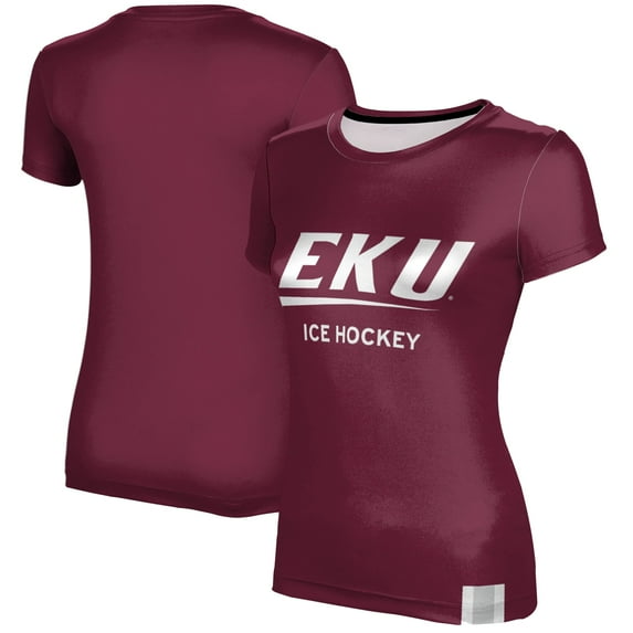 Women's Maroon Eastern Kentucky Colonels Ice Hockey T-Shirt