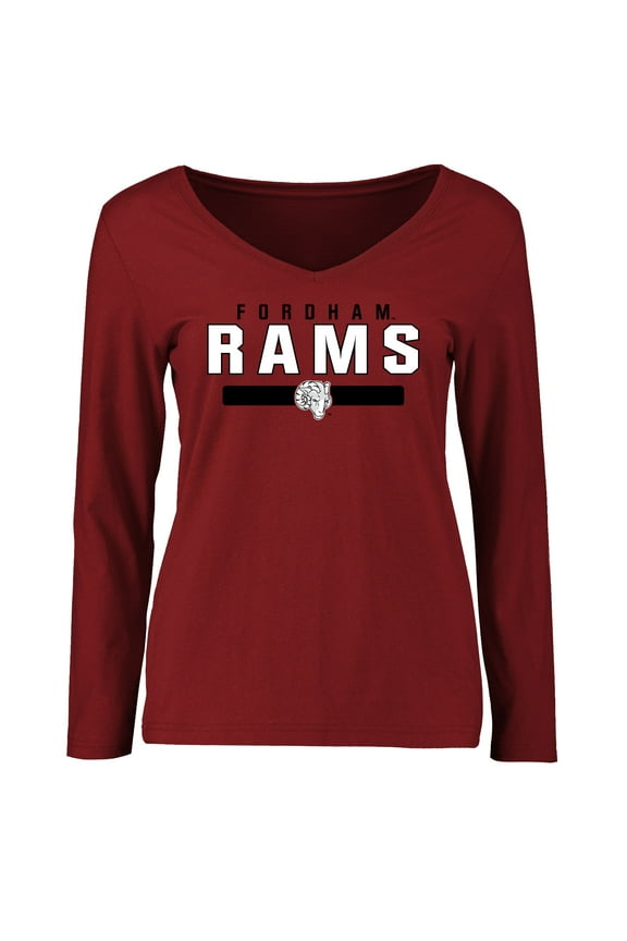Women's Maroon Fordham Rams Team Strong Long Sleeve T-Shirt
