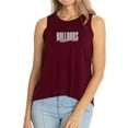 thumbnail image 1 of Women's Maroon Mississippi State Bulldogs A-Line Hannah High Neck Tank Top, 1 of 1