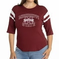 thumbnail image 1 of Women's Maroon Mississippi State Bulldogs Abigail Jersey T-Shirt, 1 of 2