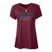 Womens Maroon Montreal Victoire Graphic T-Shirt