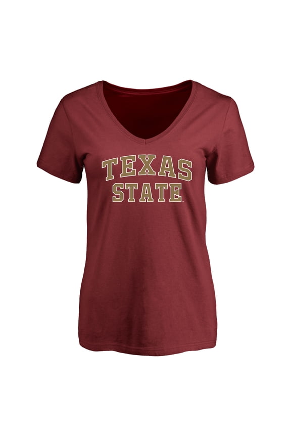 Women's Maroon Texas State Bobcats Everyday T-Shirt