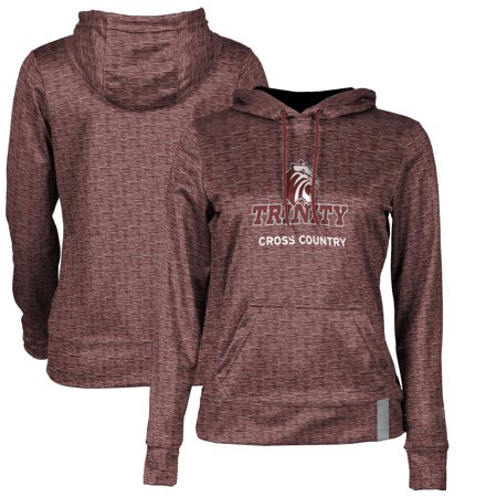 Women's Maroon Trinity Tigers Cross Country Pullover Hoodie