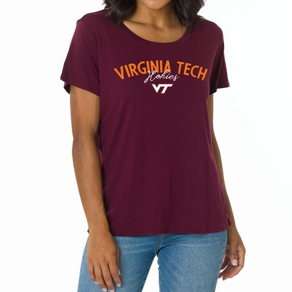 Women's Maroon Virginia Tech Hokies Scarlet Scoop Neck T-Shirt