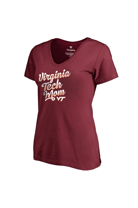 Women's Maroon Virginia Tech Hokies Team Mom T-Shirt