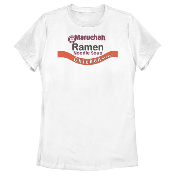 Women's Maruchan Chicken Flavor Label  Graphic Tee White X Large