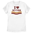 thumbnail image 1 of Women's Maruchan I Heart Noods Graphic Tee White Large, 1 of 4