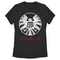 thumbnail image 1 of Women's Marvel Agents of SHIELD Distressed Logo Graphic Tee Black Small, 1 of 3