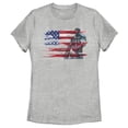 thumbnail image 1 of Women's Marvel America Stand to Honor Red White Blue  Graphic Tee Athletic Heather X Large, 1 of 3
