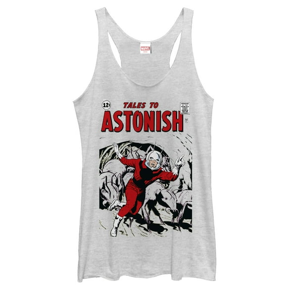 Women's Marvel Ant-Man Tales to Astonish Hero  Racerback Tank Top White Heather Large