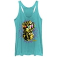 thumbnail image 1 of Women's Marvel Avengers: Avengers: Infinity War Gauntlet Sparkle  Racerback Tank Top Royal Blue Heather Large, 1 of 3