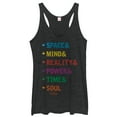 thumbnail image 1 of Women's Marvel Avengers: Avengers: Infinity War Gift of Gauntlet  Racerback Tank Top Black Heather Small, 1 of 3