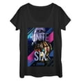 thumbnail image 1 of Women's Marvel Avengers: Avengers: Infinity War Unite the Six  Scoop Neck Black X Large, 1 of 3