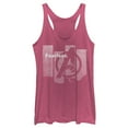 thumbnail image 1 of Women's Marvel Avengers: Endgame Fearless Column  Racerback Tank Top Pink Heather 2X Large, 1 of 3