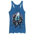 thumbnail image 1 of Women's Marvel Avengers: Endgame Hero Hexagon Frame  Racerback Tank Top Royal Blue Heather 2X Large, 1 of 3