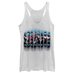 Women's Marvel Avengers: Endgame Hero Panels Racerback Tank Top White Heather Small
