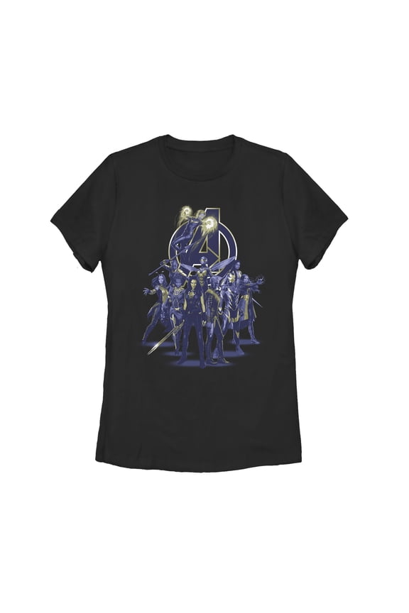 Women's Marvel Avengers: Endgame Heroine  Collage  Graphic Tee Black Small